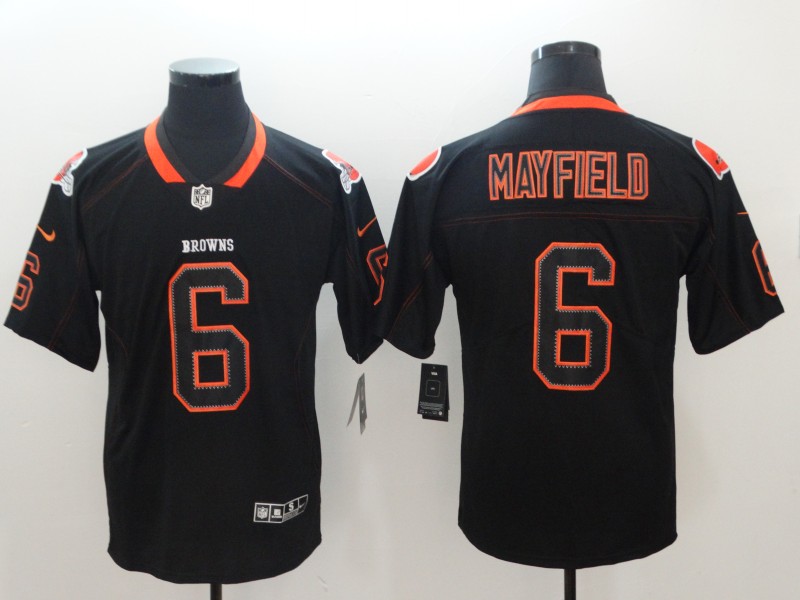 NFL Cleveland Browns #6 Mayfield Shadow Legand Limited Jersey
