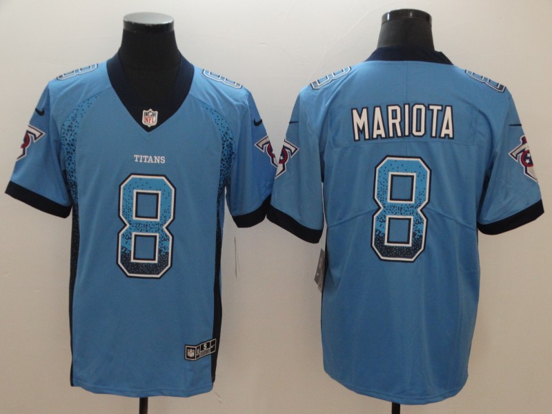 NFL Tennessee Titans #8 Mariota Drift Fashion Limited Jersey