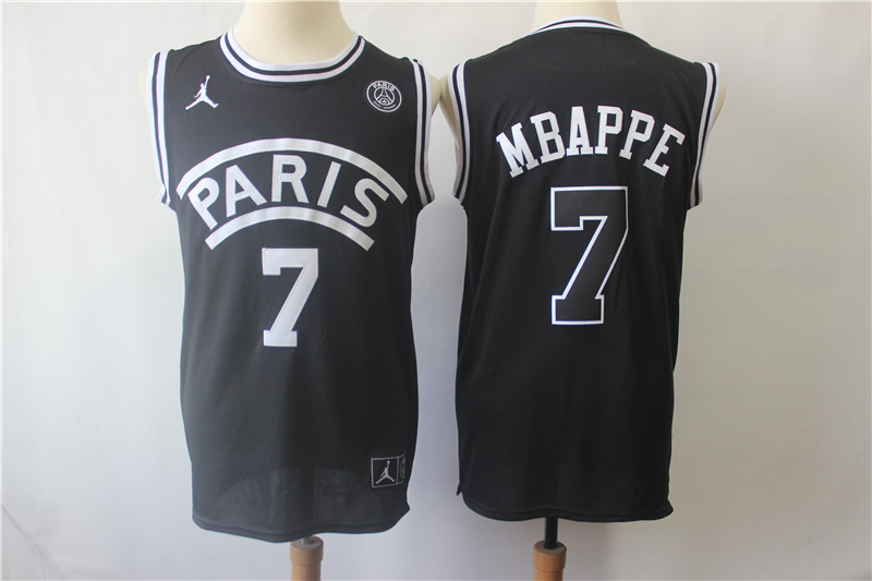 NBA Pairs #7 Mbappe Black Jersey