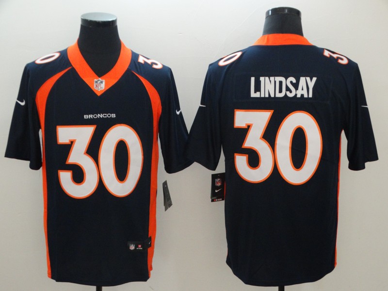 NFL Denver Broncos #30 Lindsay Blue Vapor Limited Jersey