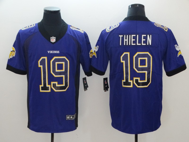NFL Minnesota Vikings #19 Thielen Drift Fashion Limited Jersey