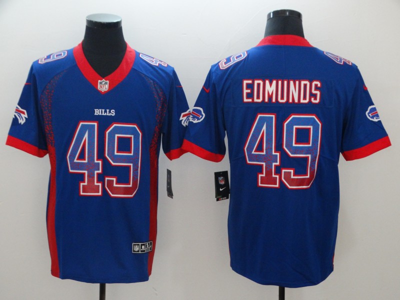 NFL Buffalo Bills #49 Edmunds Drift Fashion Limited Jersey