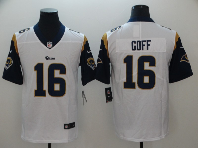NFL Los Angeles Rams #16 Goff White Limited Jersey