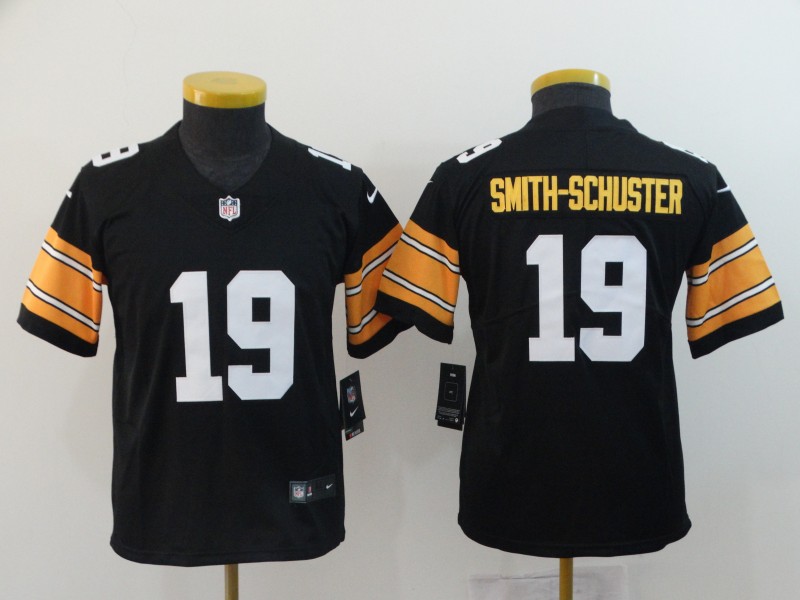 Womens Pittsburgh Steelers #19 Smith-Schuster Black Limited Jersey