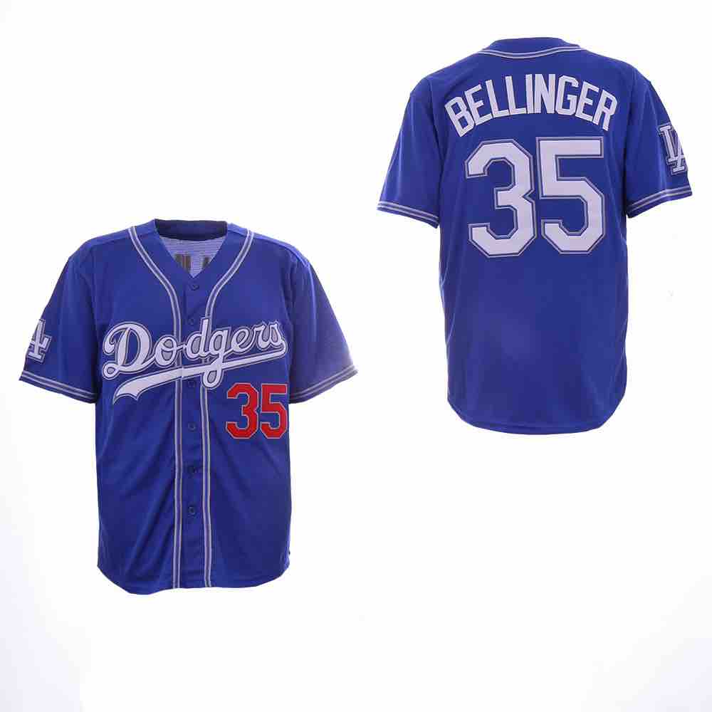 MLB Los Angeles Dodgers #35 Bellinger Blue Jersey