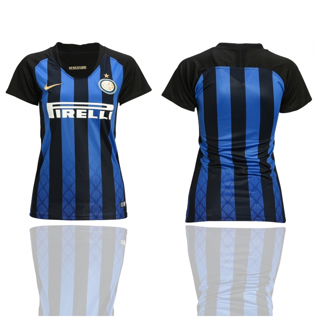 2018 Womens Soccer Inter Milan Blank Home Jersey