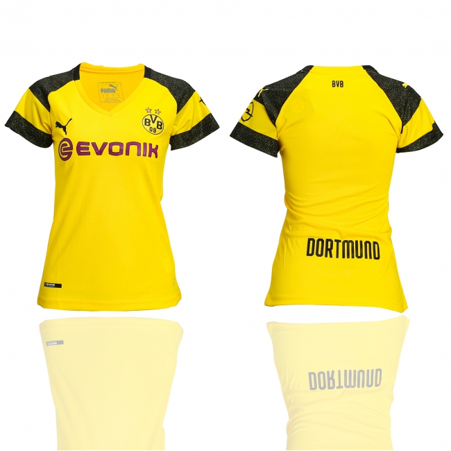 2018 Womens Soccer Dortmund Blank Home Jersey