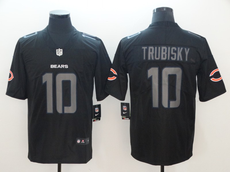 NFL Chicago Bears #10 Trubisky Light Out Limited Jersey
