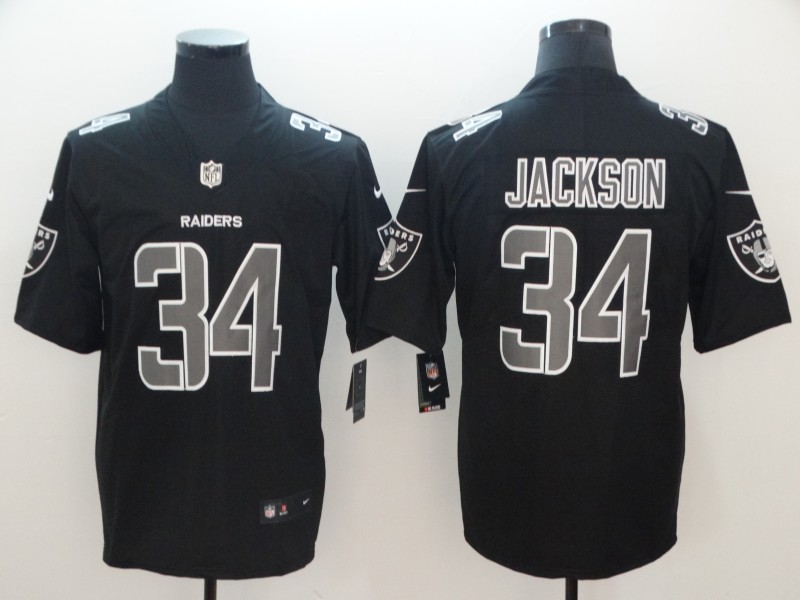 NFL Oakland Raiders #34 Jackson Light Out Limited Jersey