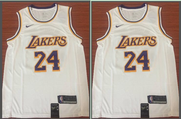NBA Los Angeles Lakers #24 Bryant White Jersey