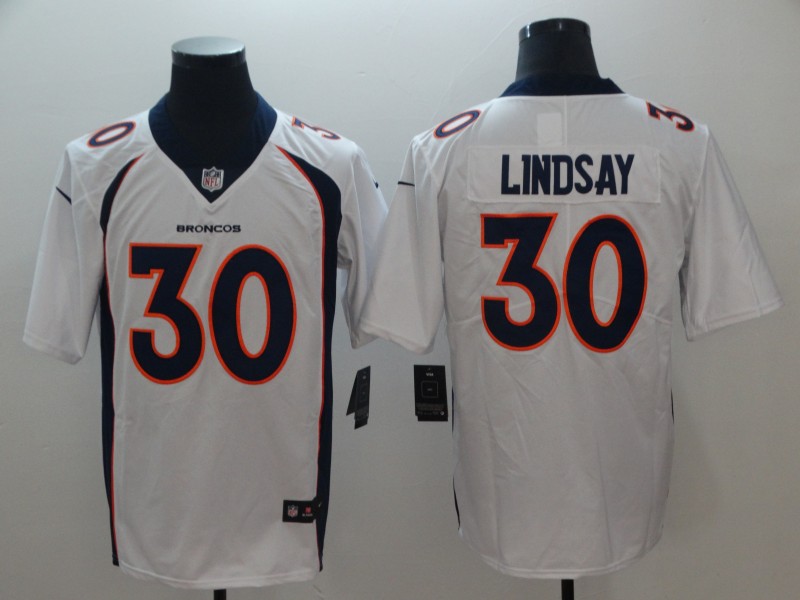 NFL Denver Broncos #30 Lindsay White Vapor Limited Jersey