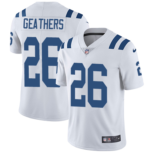 NFL Indianapolis Colts #26 Geathers White Vapor Limited Jersey