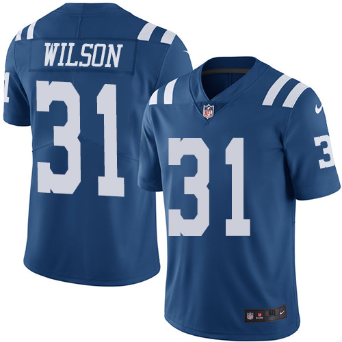 NFL Indianapolis Colts #31 Wilson Blue Vapor Limited Jersey