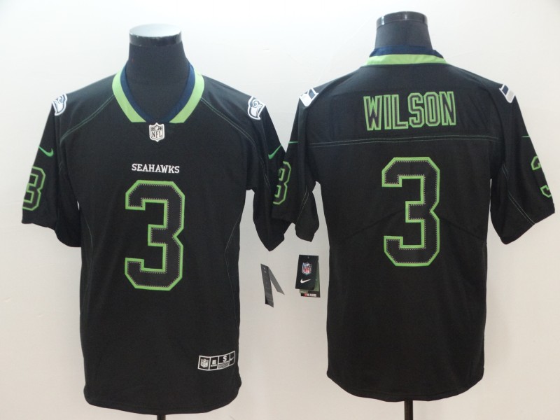 NFL Seattle Seahawks #3 Wilson Lights Out Limited Jersey