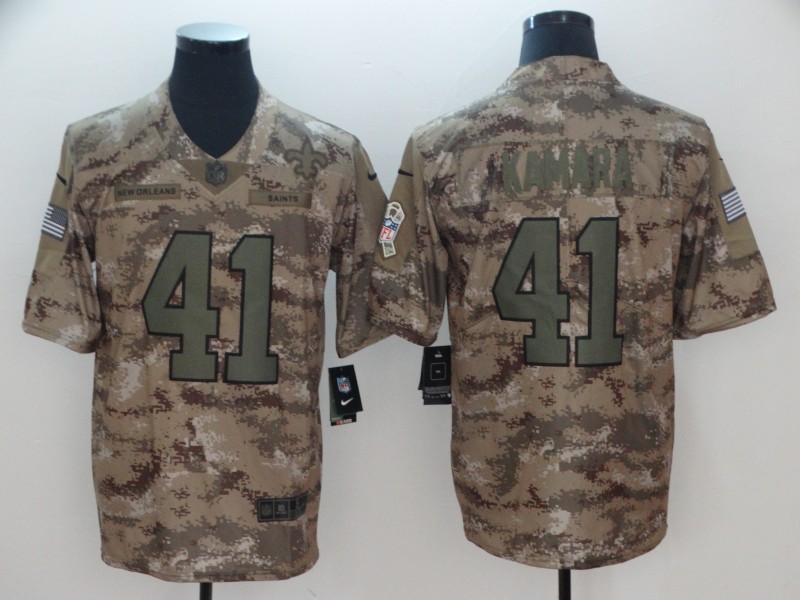 NFL New Orleans Saints #41 Kamara Camo Salute to Service Limited Jersey