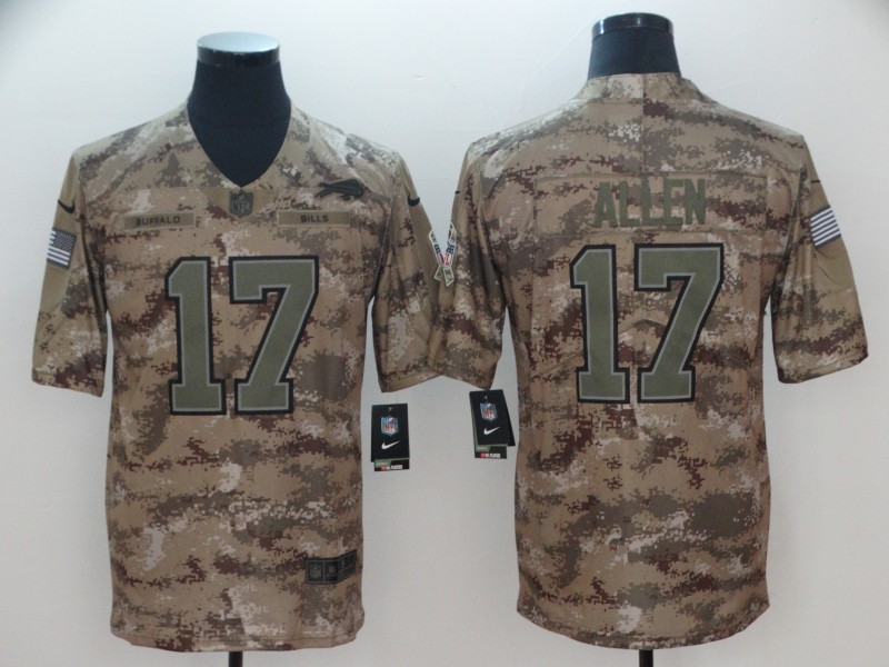 NFL Buffalo Bills #17 Allen Camo Salute to Service Lmited Jersey