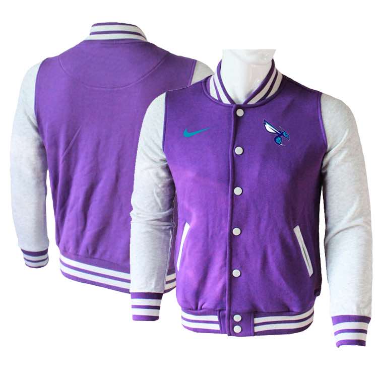 NBA New Orleans Hornets Purple Jacket