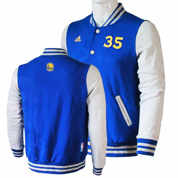 NBA Golden State Warriors #35 Durant Blue Jacket