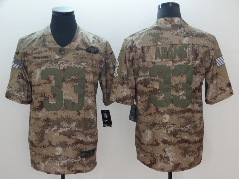 NFL New York Jets #33 Adams Camo Salute To Service Limited Jersey