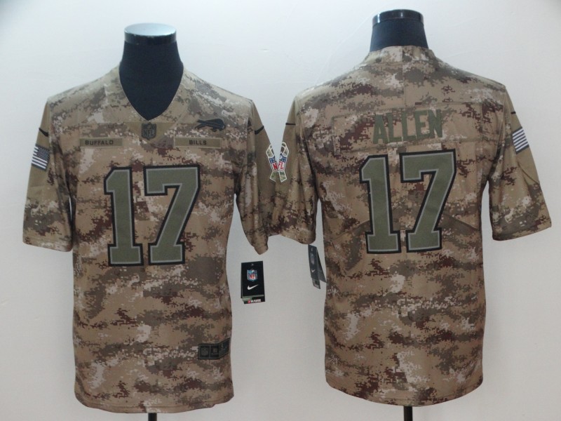 NFL Buffalo Bills #17 Allen Camo Salute To Service Limited Jersey