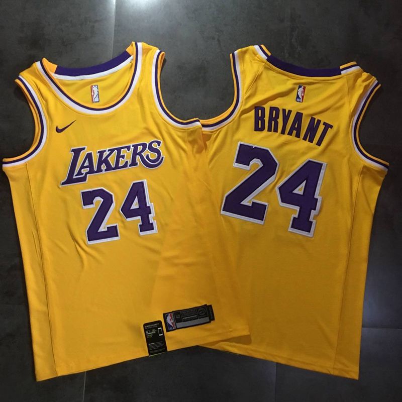 NBA Los Angeles Lakers #24 Bryant Yellow New Jersey