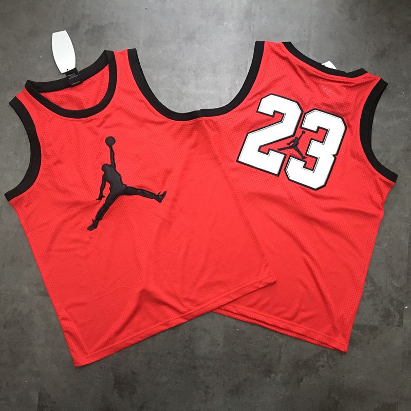 NBA Jordan #23 Red Big Logo Jersey