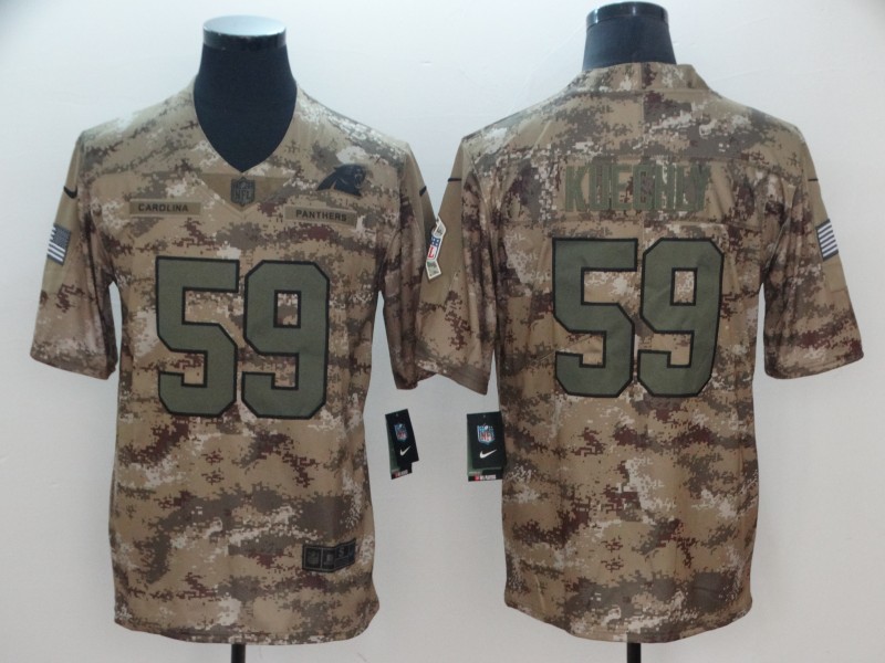 NFL Carolina Panthers #59 Kuechly Camo Salute to Service Limited Jersey