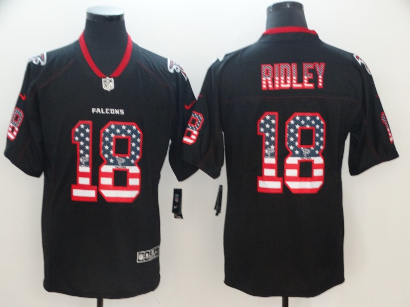 NFL Atlanta Falcons #18 Ridley USA Flag Limited Jersey