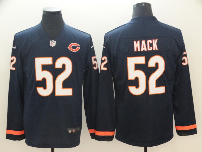 Chicago Bears #52 Mack New Long-Sleeve Stitched Jersey