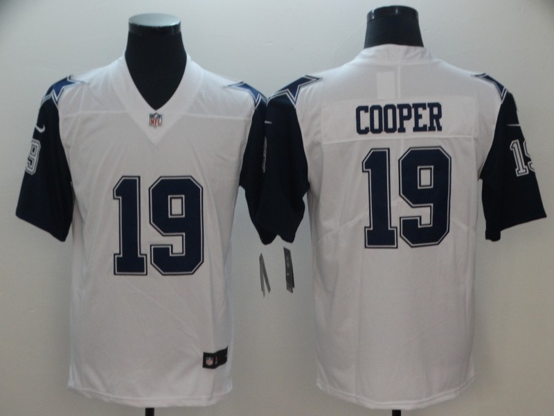 Nike Dallas Cowboys #19 Cooper White Color Rush Limited Jersey