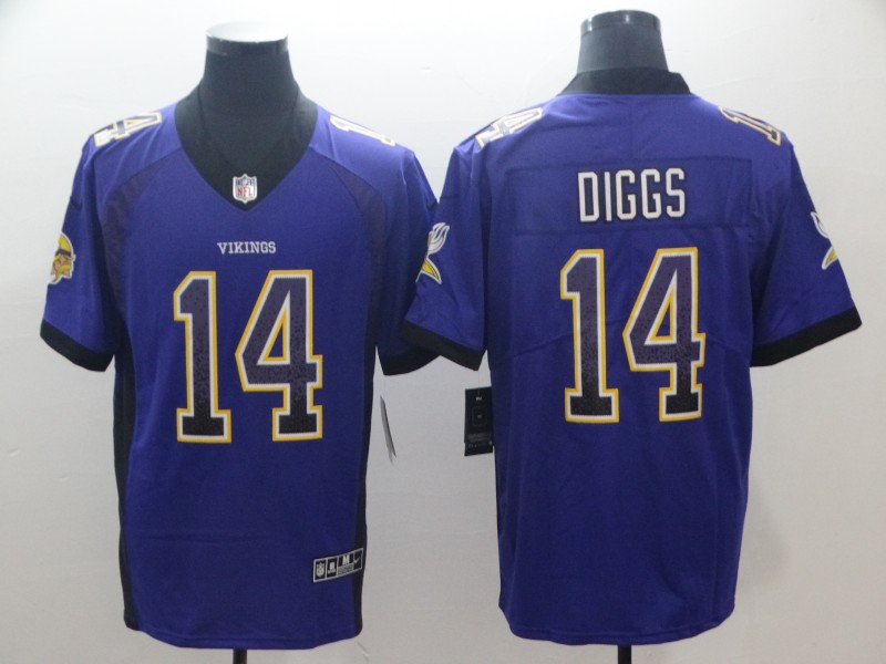 NFL Minnessota Vikings #14 Dlggs Drift Fashion Limited Jersey