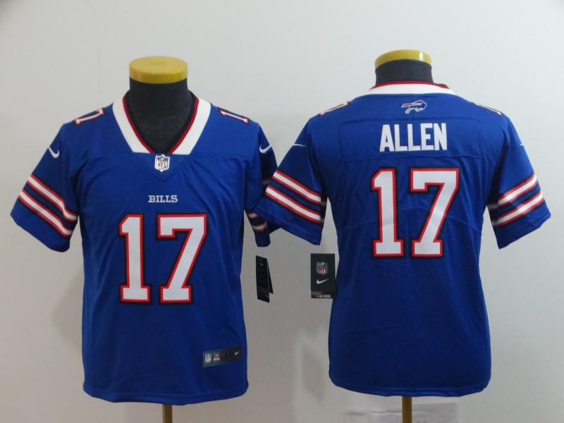 Kids NFL Buffalo Bills #17 Allen Blue Vapor Limited Jersey