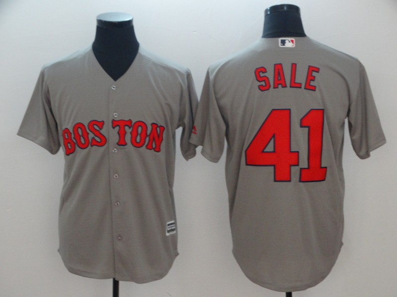 MLB Boston Red Sox #41 Sale Grey Game Jersey
