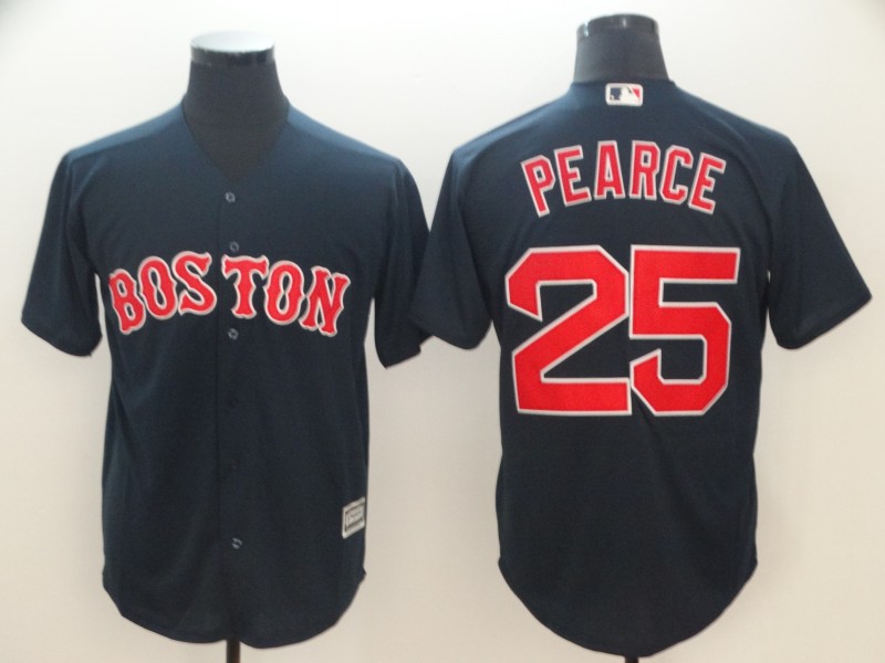MLB Boston Red Sox #25 Pearce Blue Jersey