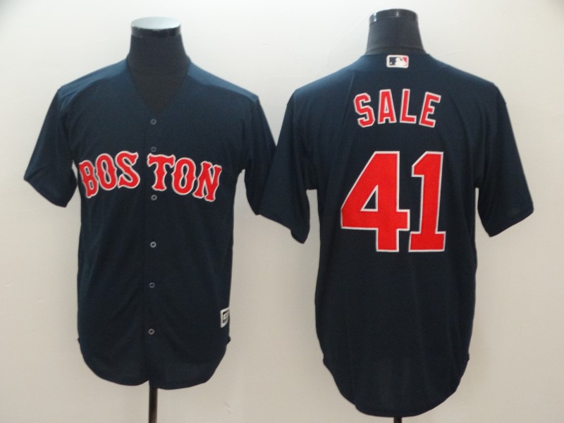 MLB Boston Red Sox #41 Sale Blue Game Jersey  