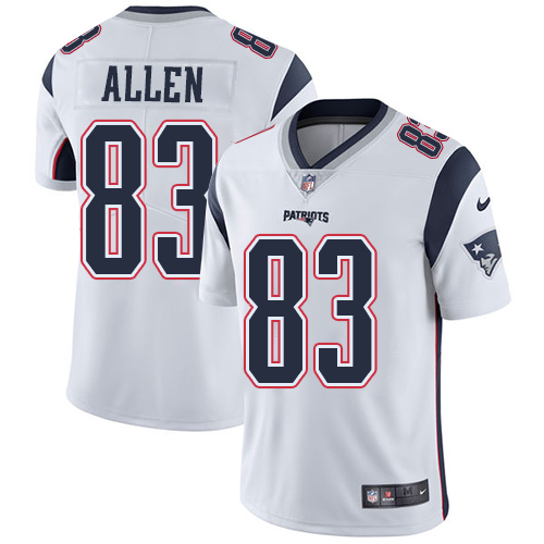 New England Patriots #83 Allen White Vapor Limited Jersey