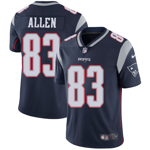 New England Patriots #83 Allen Blue Vapor Limited Jersey