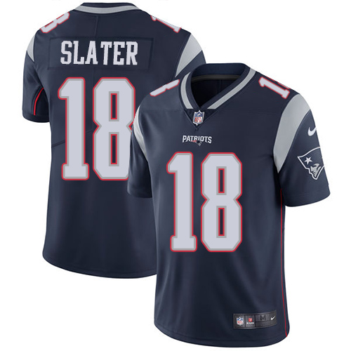 NFL New England Patriots #18 Slater Blue Vapor Limited Jersey