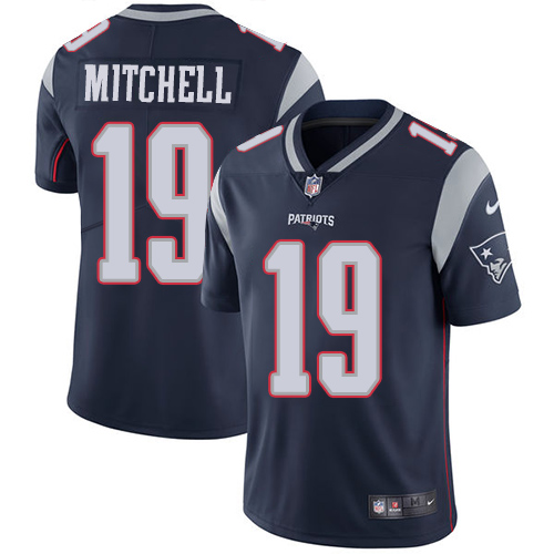 NFL New England Patriots #19 Mitchell Blue Vapor Limited Jersey
