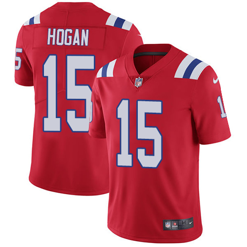 NFL New England Patriots #15 Hogan Red Vapor Limited Jersey