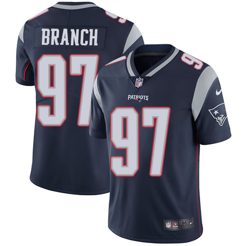 New England Patriots #97 Branch Blue Vapor Limited Jersey