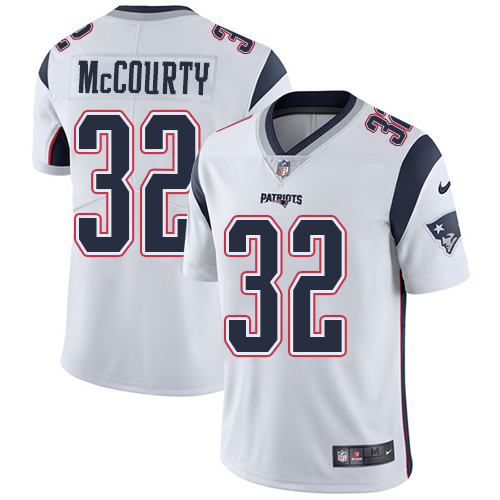NFL New England Patriots #32 McCourty White Vapor Limited Jersey