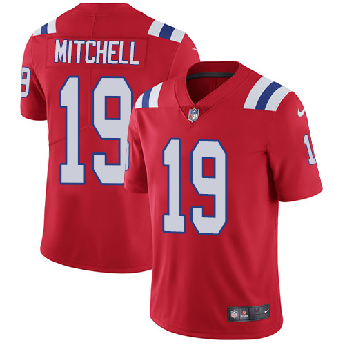 NFL New England Patriots #19 Mitchell Red Vapor Limited Jersey