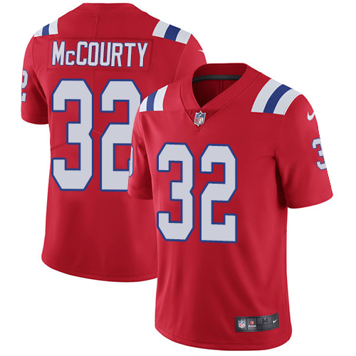 NFL New England Patriots #32 McCourty Red Vapor Limited Jersey