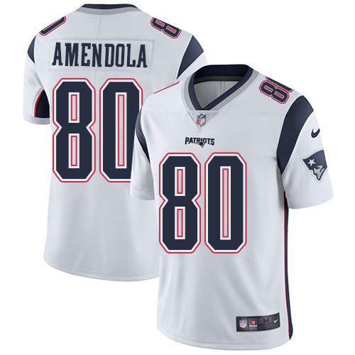 NFL New England Patriots #80 Amendola White Vapor Limited Jersey