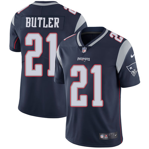 NFL New England Patriots #21 Butler Blue Vapor Limited Jersey