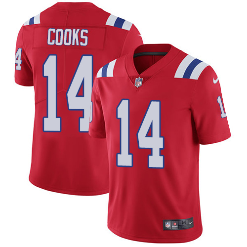 NFL New England Patriots #14 Cooks Red Vapor Limited Jersey
