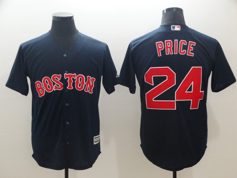 MLB Boston Red Sox #24 Price Blue Game Jersey