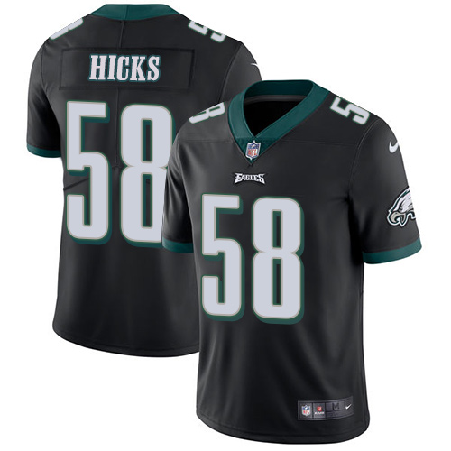 NFL Philadephia Eagles #58 Hicks Black Vapor Limited Jersey