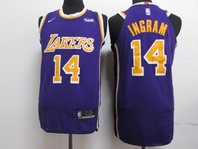 NBA Los Angeles Lakers #14 Ingram Purple Jersey